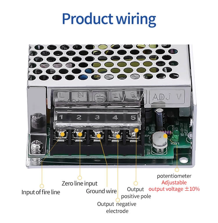Ms-75-24 24v 75w 3.2a 12V 6.4A 5V 10A Ac to Dc Mini Switching Power Supply
