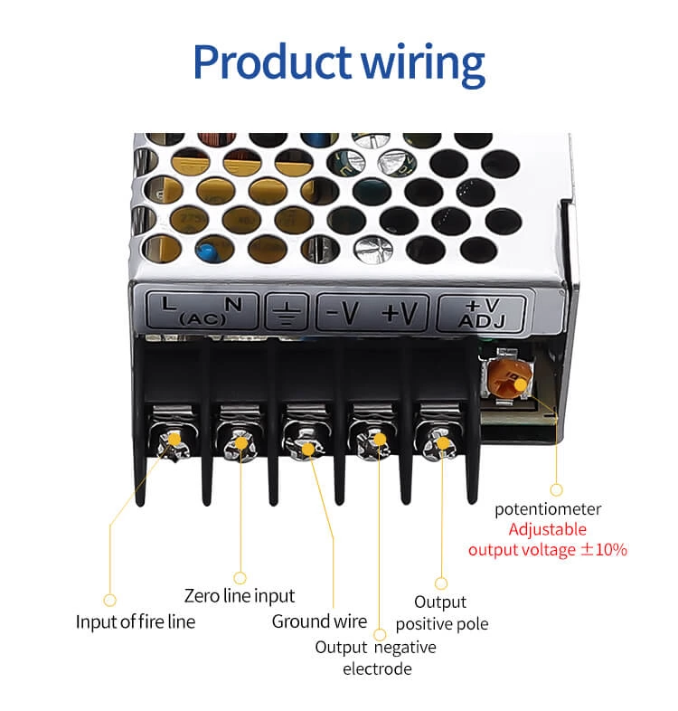 NES-15-24 Ac Dc 5v 3A 12v 1.3A 24v 0.7A 48V 0.35A  50~60hz 15w 16.8W Switching Power Supply for Led