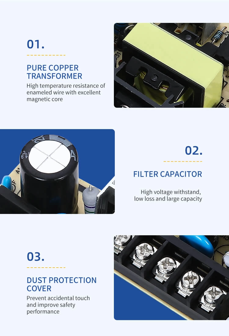 Ac Dc Power Supply 25w 1.1a 2.1a 5a 5v 12v 24v Switch Power Supply for Led CCTV Camera