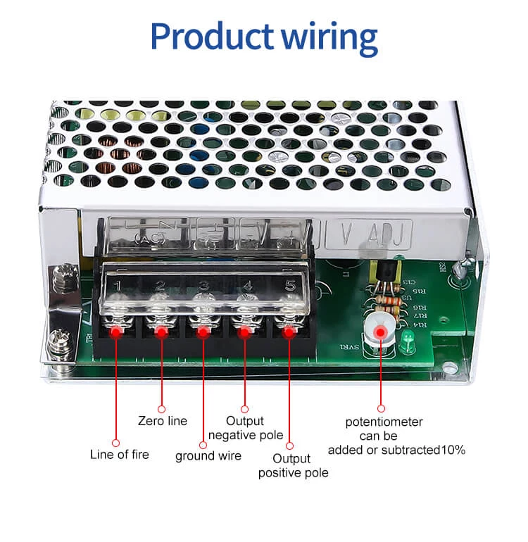 S-50-24 AC to DC 24v  50w 2.1A Switching Power Supply for Led