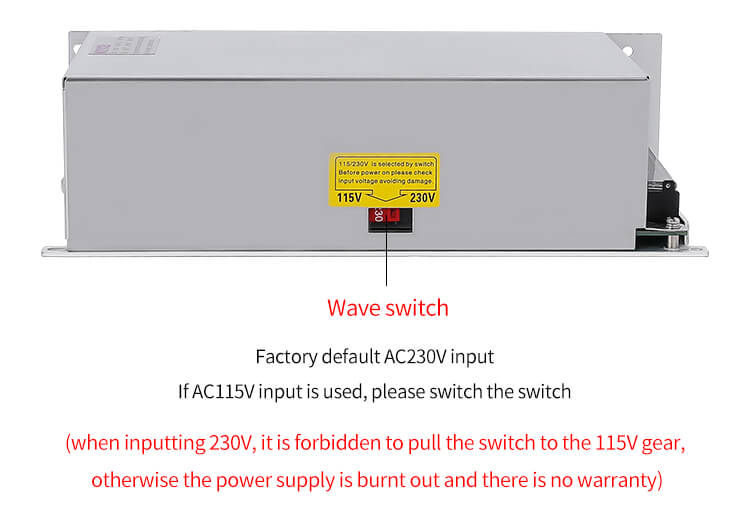 600W 24V 25A DC Switching Power Supply 12v 50a for Industrial Control Equipment