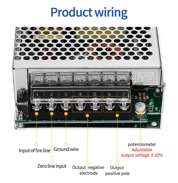 ZTAO 5v 12v 24v 36v 48v S-100-24 100w 4.2a AC DC Switching Power Supply