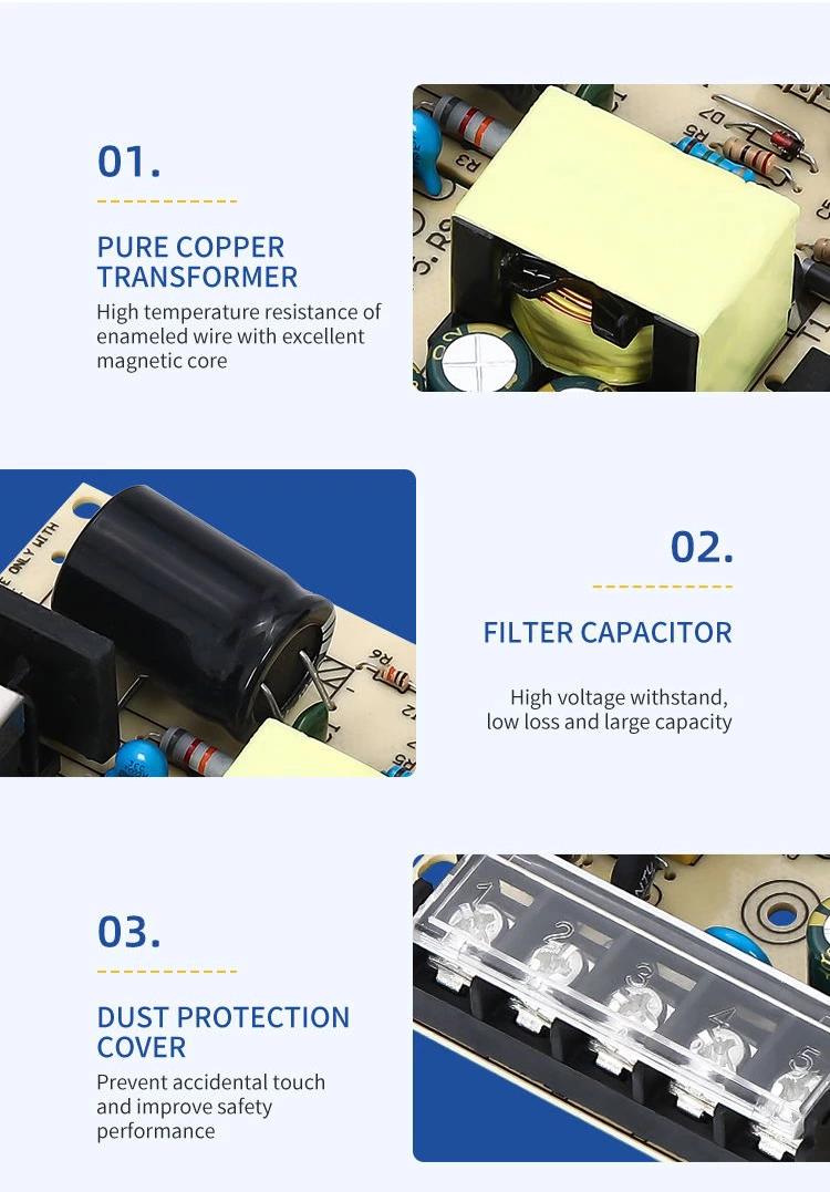 Manufacture Lrs-75-12 Ac-dc 75w 12v 6A Thin Switch Power Supply for CCTV Camera