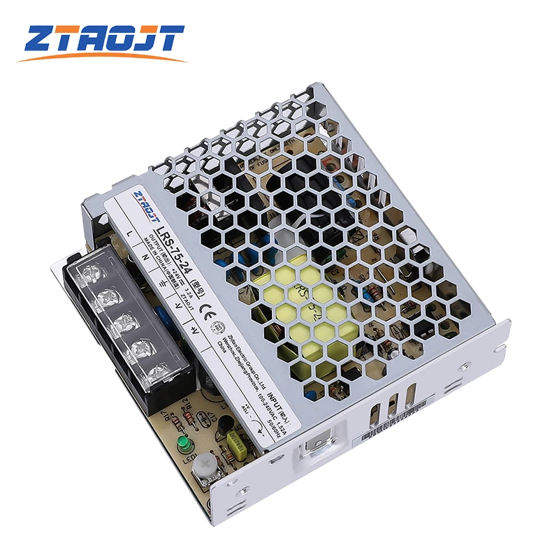 Smps 5v 12v 24v 75w adjustable dc switching mode power supply
