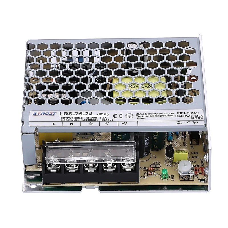 Smps 5v 12v 24v 75w adjustable dc switching mode power supply