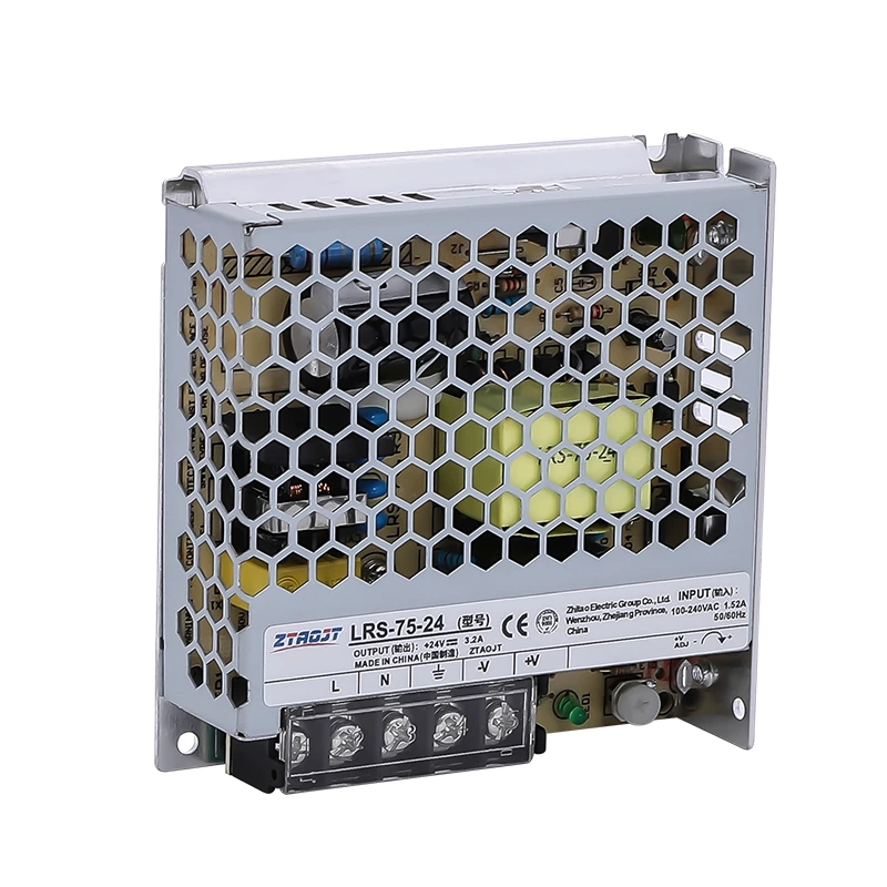 Smps 5v 12v 24v 75w adjustable dc switching mode power supply