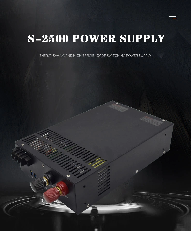 Smps 2500w 24V 104A Dc High Power S-2500-24 Variable Switching Power Supply
