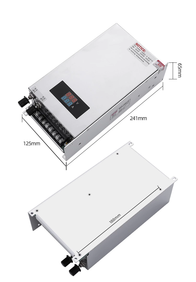 DXS-1000-24 Dc to Ac 24v 40a  1000W 12V 36V 48V 80V 60V Dc Stabilized Industrial Digital Display Slim Power Supply