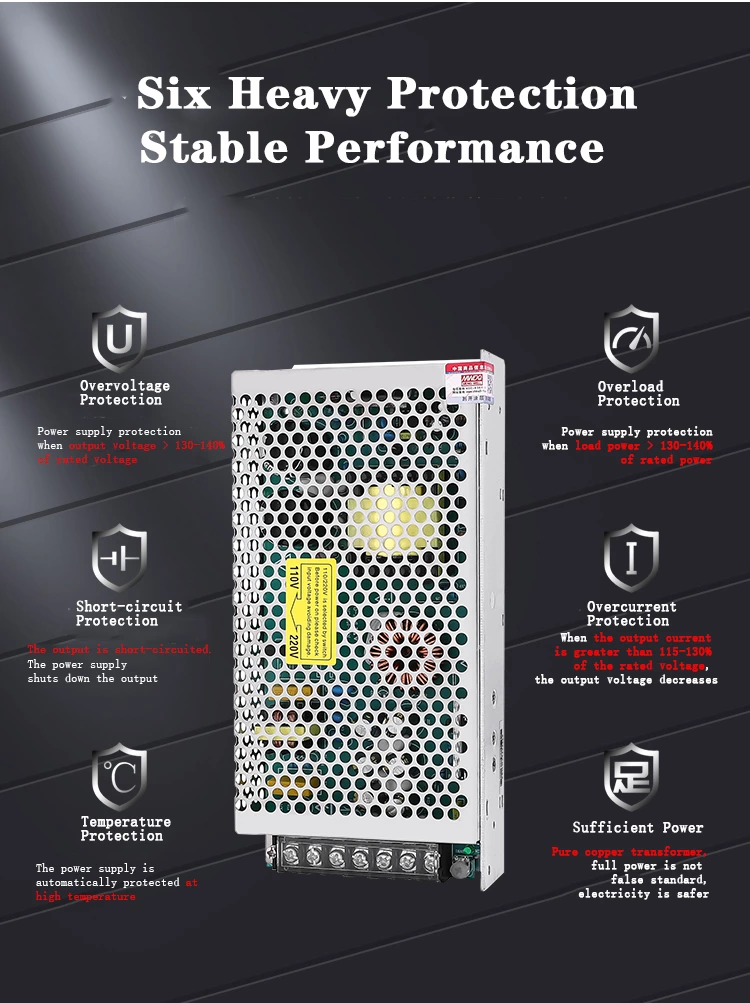 35W 120w 350w the Negative and Positive 5v 12v 15v 24v Psu Smps Dual Output Ac Dc Switching Power Supply