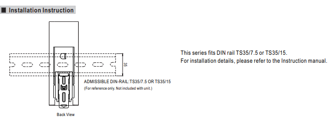 Industrial DIN RAIL 12V 24V 48V 120W DC Switching mode Power converter