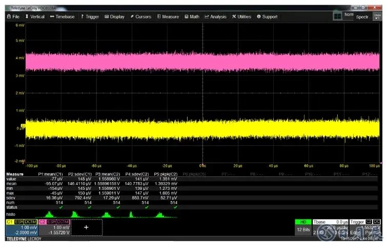 Dc regulated power supply noise test how to operate