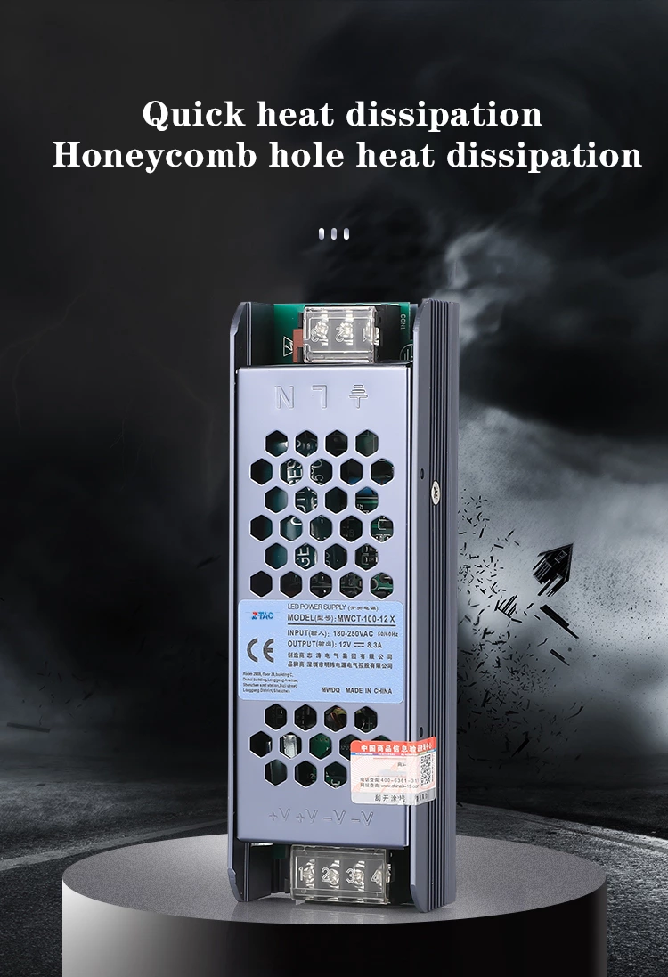 CT-100-24G 100W 24V DC Led Lighting Smps Strip Light Box Power Supply
