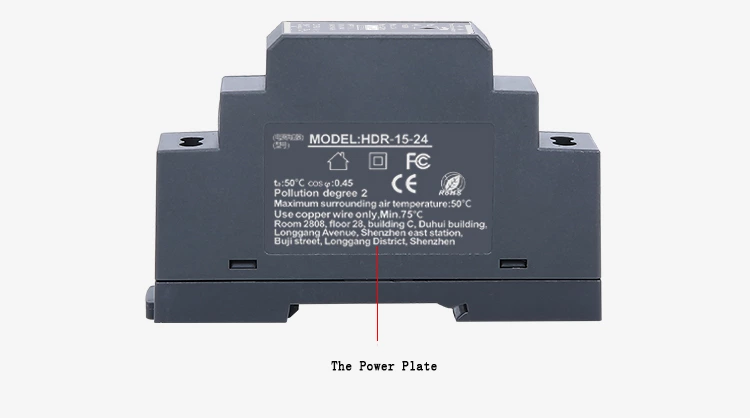 Hdr-15-24 15w Small Volume Rail Type 24v 0.63a Switching Power Supply