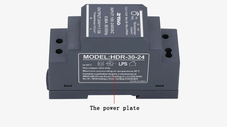 HDR-30 36w 5v 12v 24v 1.5A Din Rail Dc Constant Voltage Switching Power Supply