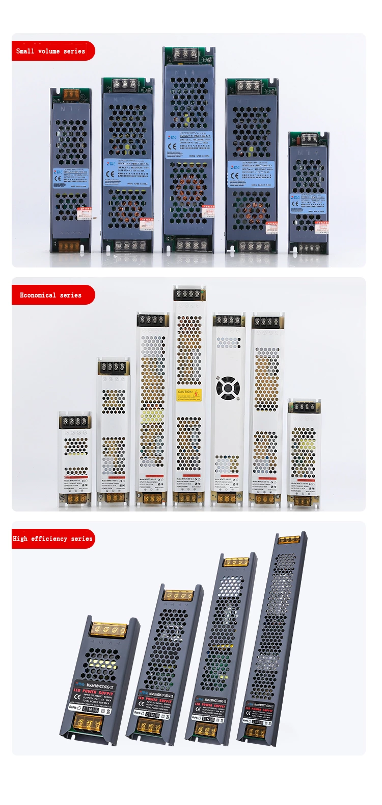 CT-100-24G 100W 24V DC Led Lighting Smps Strip Light Box Power Supply