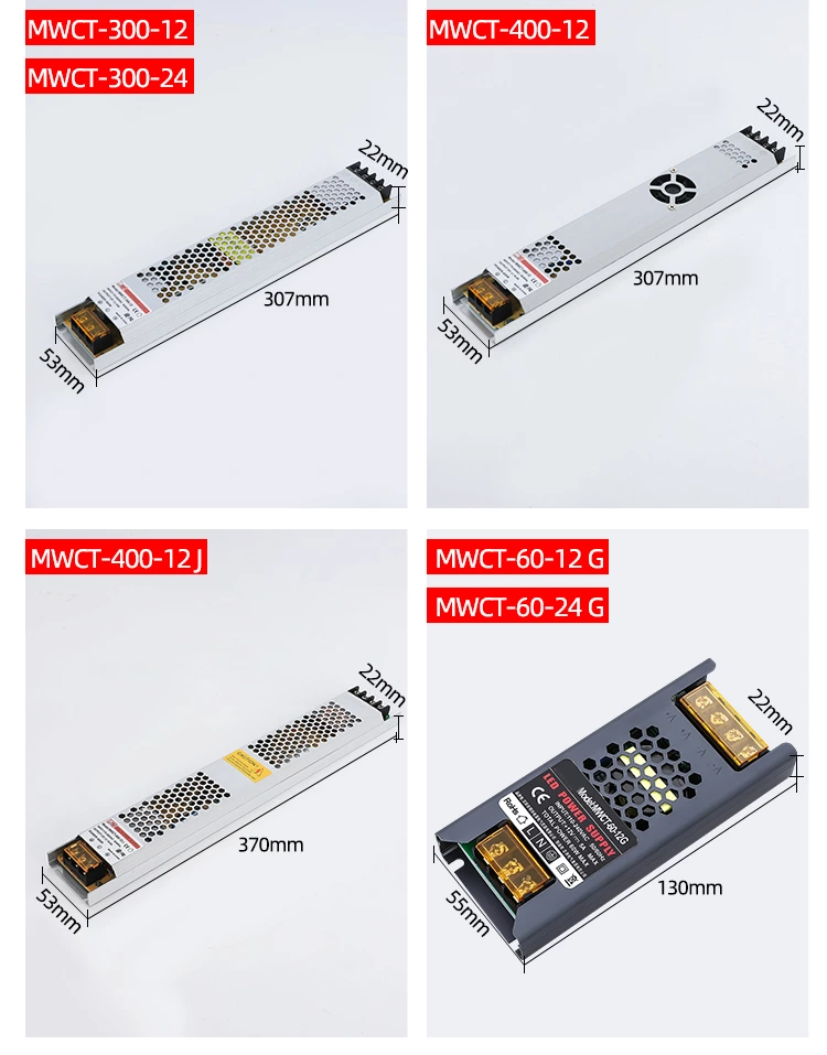 CT-100-24G 100W 24V DC Led Lighting Smps Strip Light Box Power Supply