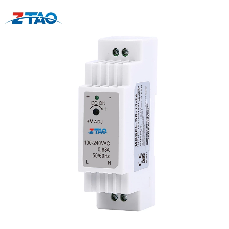 DIN Rail AC/DC 24V 15W 0.625A Led Driver Switching Mode Power Supply for Led