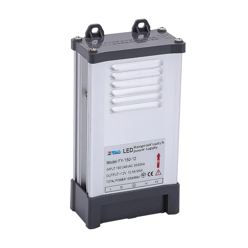 FY-150-12 12v 150w Outdoor Rain Proof Power Supply Ac Dc Rainproof Led Switching Power Supply