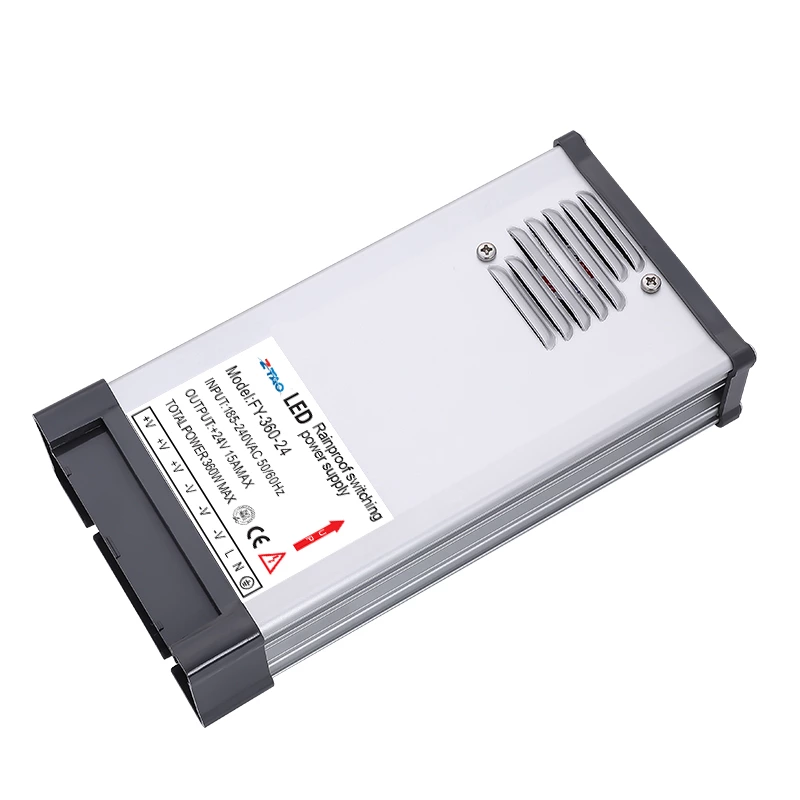 FY-360-12 360W 24V LED Light Driver Rain Proof Switching Power Supply for Outdoors