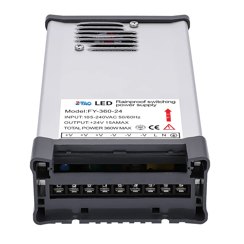 FY-360-12 360W 24V LED Light Driver Rain Proof Switching Power Supply for Outdoors