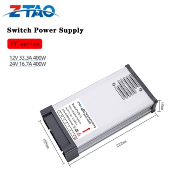 Fy-400-24 Rainproof Power Supply 400w 33.3A Smps Ac to Dc12v 24v 400 Watt Outdoor Led Switching Power Supply