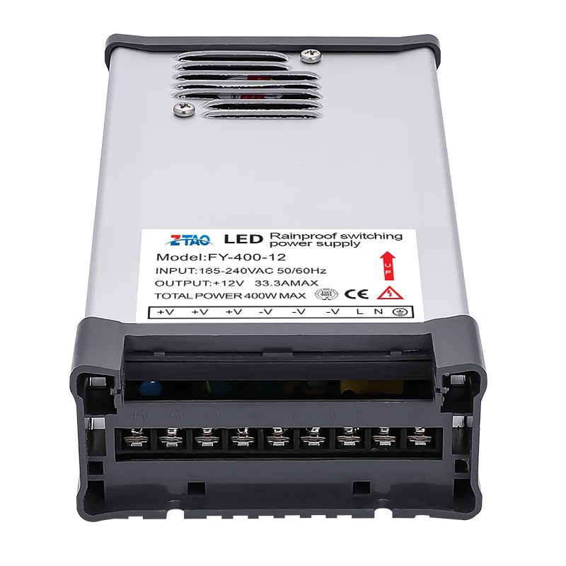 Fy-400-24 Rainproof Power Supply 400w 33.3A Smps Ac to Dc12v 24v 400 Watt Outdoor Led Switching Power Supply