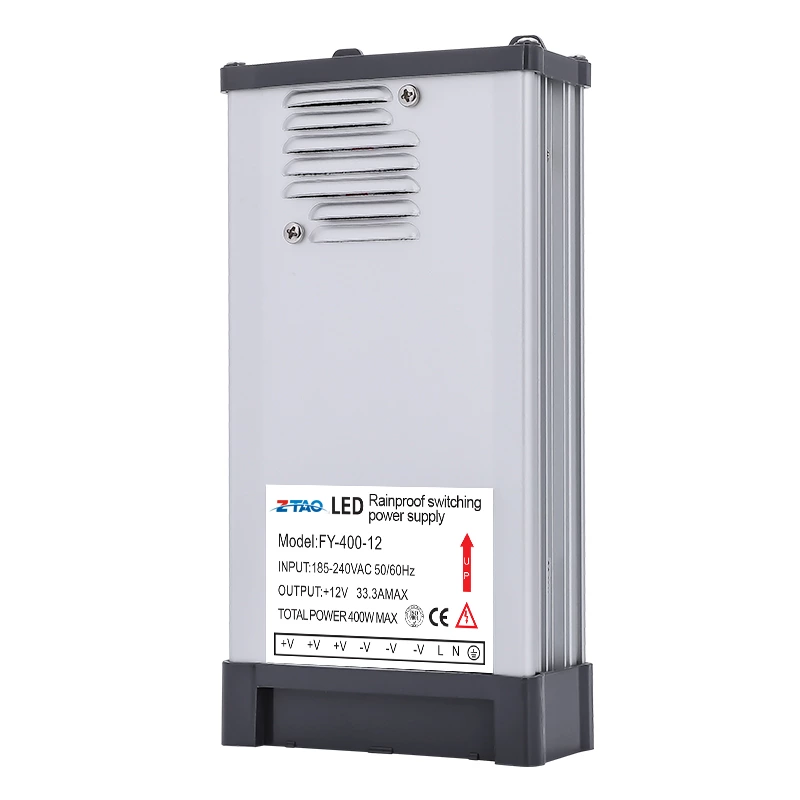 Fy-400-24 Rainproof Power Supply 400w 33.3A Smps Ac to Dc12v 24v 400 Watt Outdoor Led Switching Power Supply