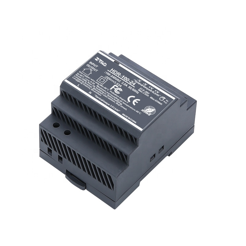 HDR-100-24 Single output 24V 4.2A 12V 8.33A 100W AC DC Switching Power Supply