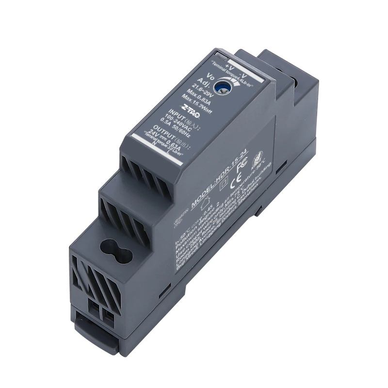 Hdr-15-24 15w Small Volume Rail Type 24v 0.63a Switching Power Supply