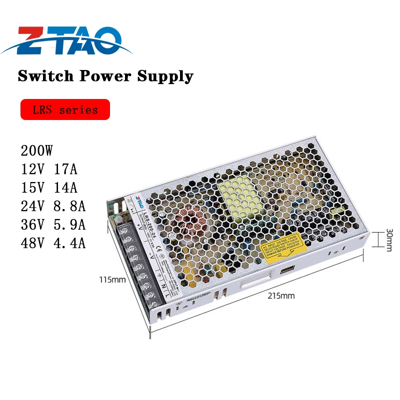 Single Output 200w 24V 5v 40a DC Electronic Led Switching Mode Power Supply