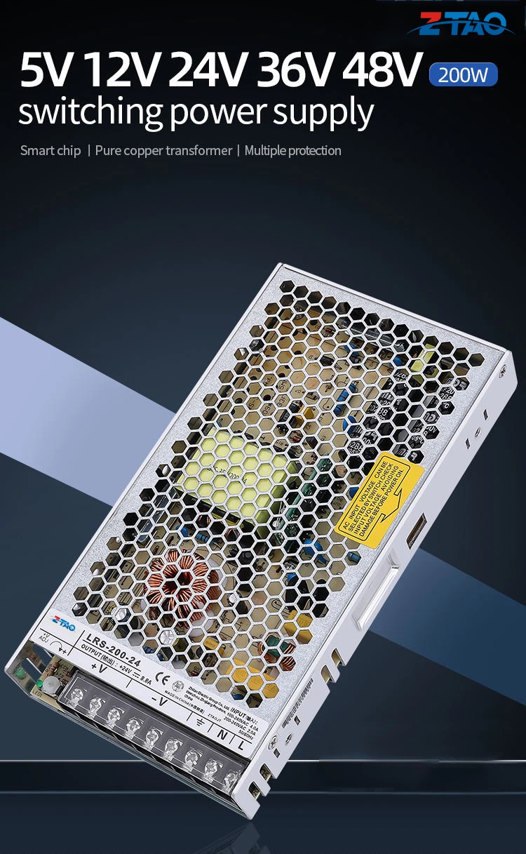 Single Output 200w 24V 5v 40a DC Electronic Led Switching Mode Power Supply