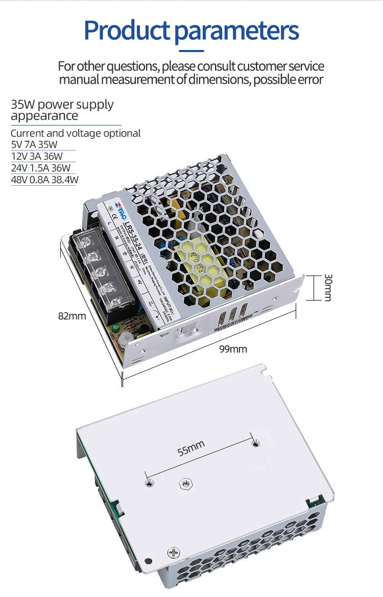 24V 1.5A 35W DC Switching Power Supply for ultrathin Transformer
