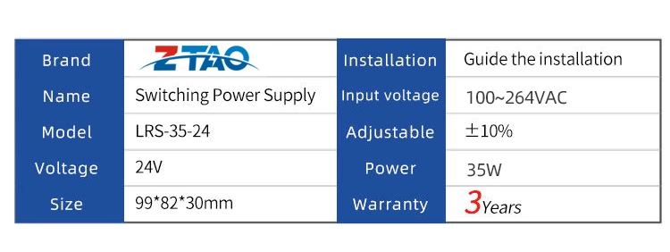 24V 1.5A 35W DC Switching Power Supply for ultrathin Transformer