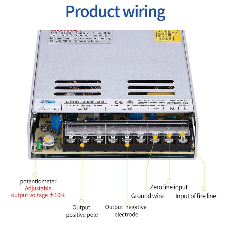 LRS-350-24 360w smps output voltage 24v switching power supply 12v 30a