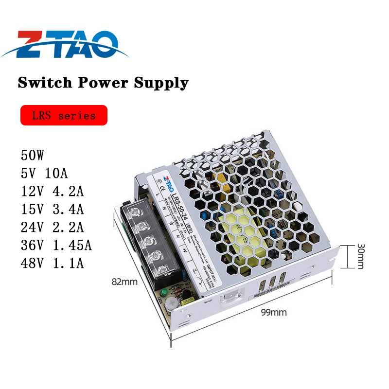 Single Output 12V 50W Switching Power Supply for Industrial Control Equipment