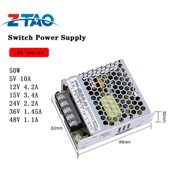 Single Output 12V 50W Switching Power Supply for Industrial Control Equipment
