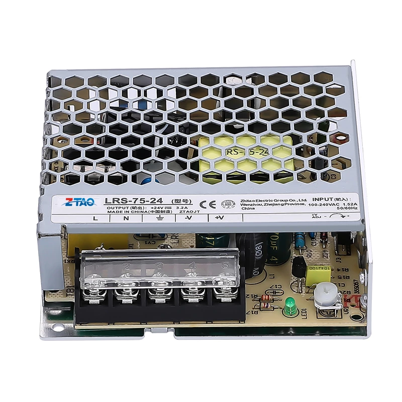 Manufacture Lrs-75-12 Ac-dc 75w 12v 6A Thin Switch Power Supply for CCTV Camera