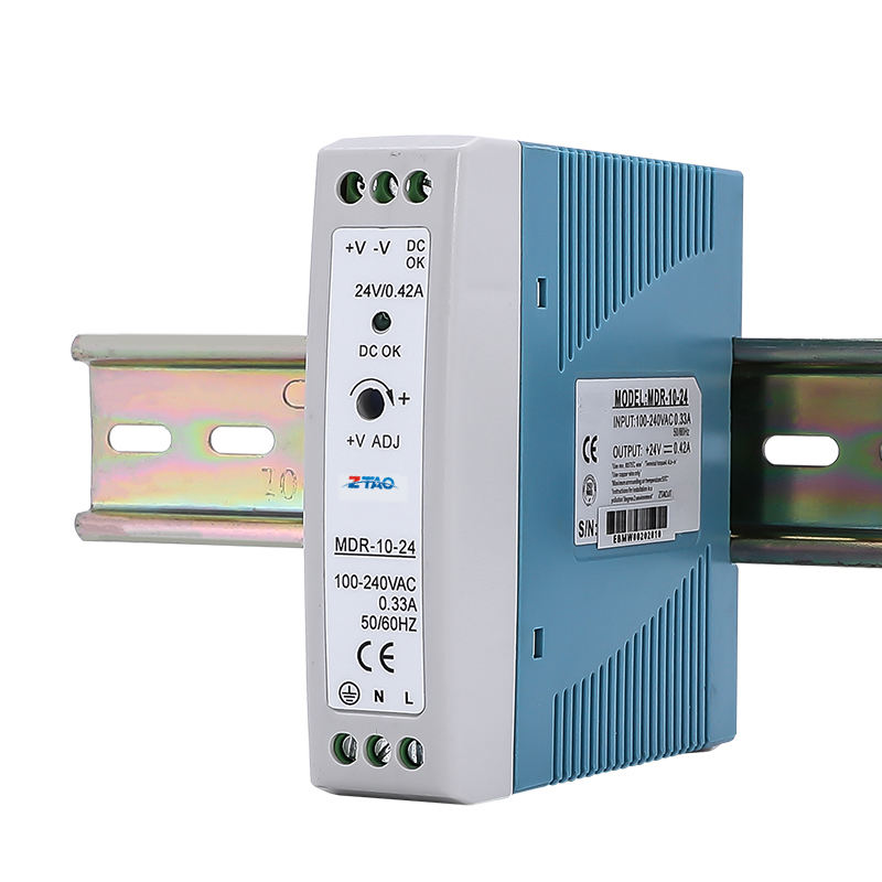 10w Smps 12 volt Din Rail Power Supply Mdr-10-24 Ac to Dc 12v 24v Industrial Switching Power Supply