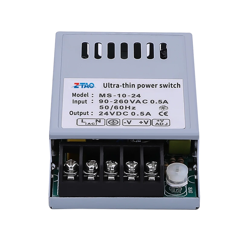 Ms-10-24  5v 2a 12v 0.84a 24v 0.42a 36v 0.28a 48v 0.21a 10w Mini Size Dc Switching Power Supply for Led