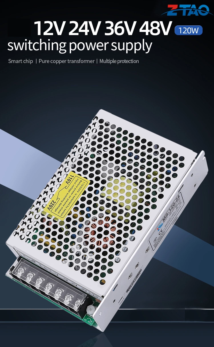 MS-120-24 120 watt 12V 10A 24V 5A 120W DC Switching Power Supply for Industrial control equipment