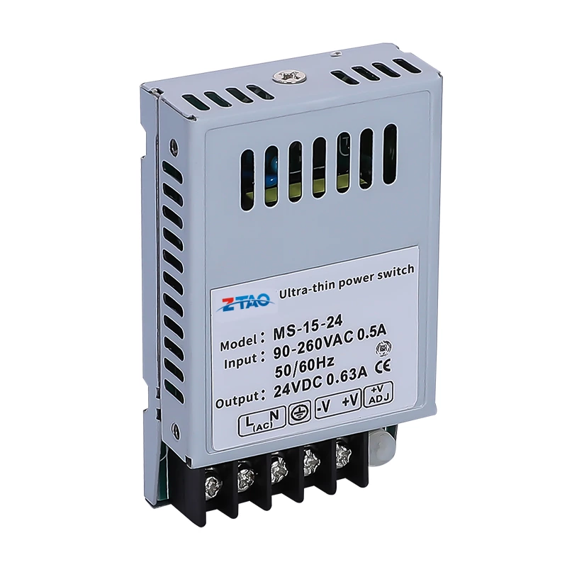 MS-15-24 15w Mini Size Smps 5V 3A 12V 1.25A 24V 0.63A Ac Dc Switching Power Supply 24vdc for LED Display