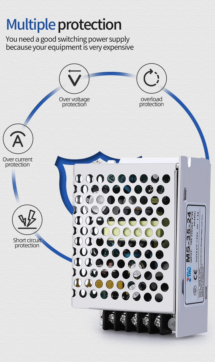 Single Output 35W Led Driver Power Source Ac to Dc 24V 1.5A 12V 3A Switching Power Supply