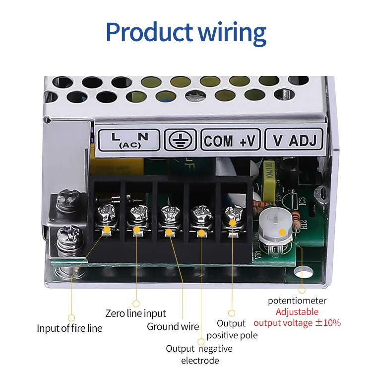 Single Output 35W Led Driver Power Source Ac to Dc 24V 1.5A 12V 3A Switching Power Supply