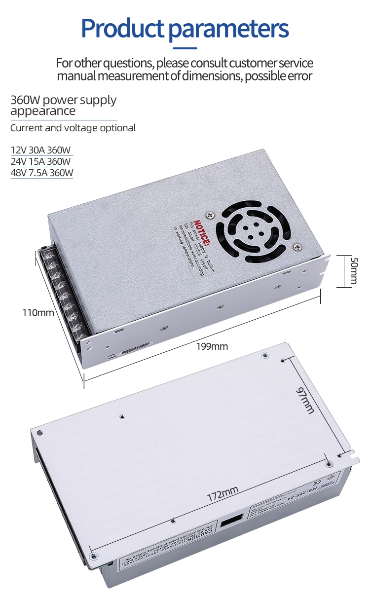 Ms-1000-24 1000w 24v 40a 36V 28A 48V 21A  Dc Led Switching Power Supply for Cctv Camera