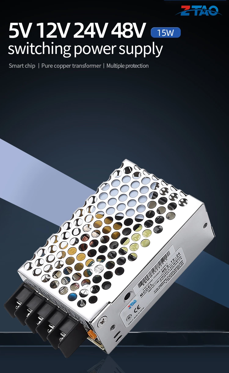 NES-15-24 Ac Dc 5v 3A 12v 1.3A 24v 0.7A 48V 0.35A  50~60hz 15w 16.8W Switching Power Supply for Led