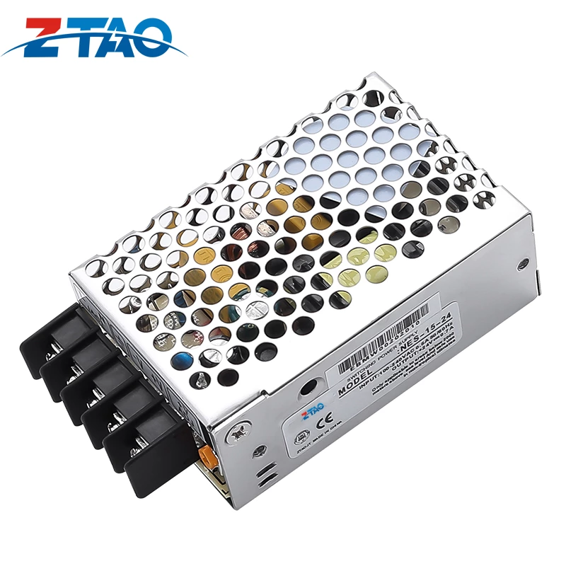 NES-15-24 Ac Dc 5v 3A 12v 1.3A 24v 0.7A 48V 0.35A  50~60hz 15w 16.8W Switching Power Supply for Led