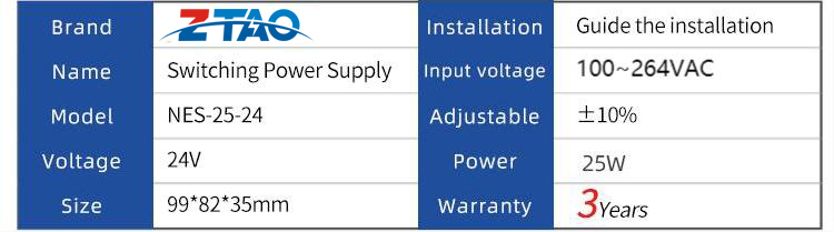 Ac Dc Power Supply 25w 1.1a 2.1a 5a 5v 12v 24v Switch Power Supply for Led CCTV Camera
