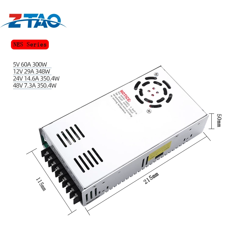 NES-350-24 24V 350W 14.6A AC to DC 12 volt Switch Mode Power Supply  for LED driver