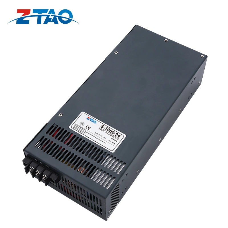 Smps 1000W 41.6A S-1000-24 Constant Voltage 24V Ac to Dc Cctv Switching Power Supply