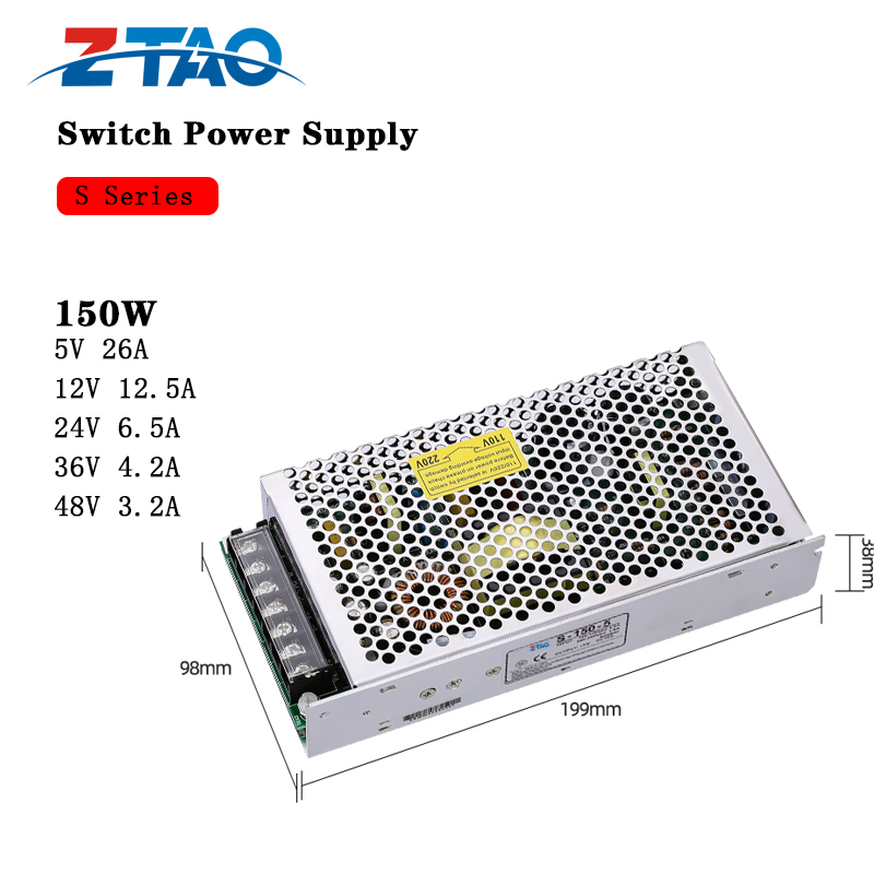 150W 12V 12.5A Single Output LED Switching Power Supply For 3D Printer